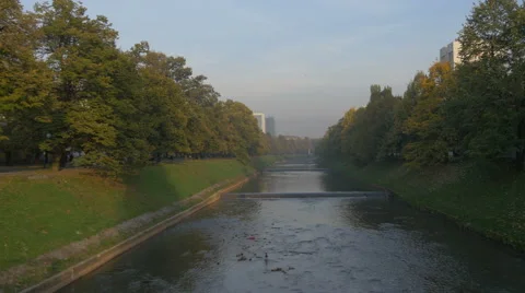 View of Miljacka River in Sarajevo Stock Footage 59851043
