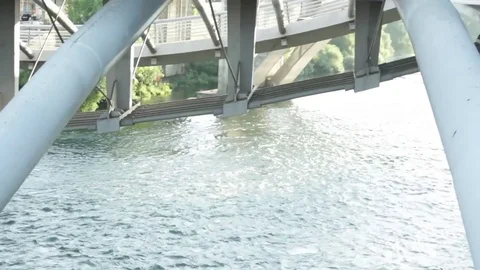 View from Millenium Bridge Stock Footage 78766945