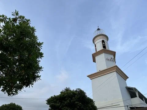 A view of minaret from a mosque Stock Photos
