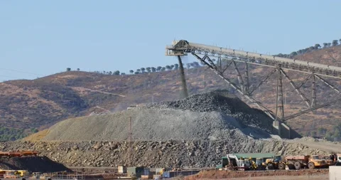 View of Mining activity. Apocalypse scenery Stock Footage 229865889