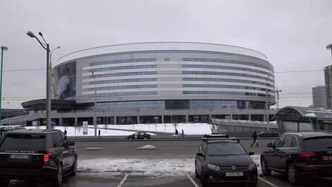 View Of Minsk Arena Complex Stock Footage 72102265