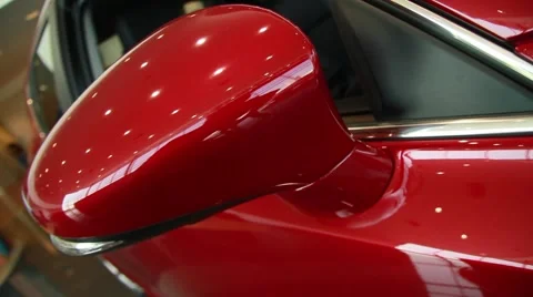 View mirror of car Stock Footage 65090119