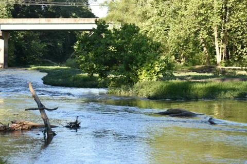 A view of a missing boat Stock Photos