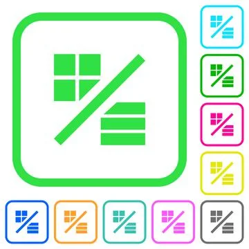 View mode vivid colored flat icons イラスト素材