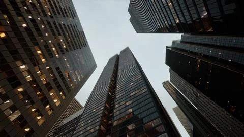Up view modern building in shanghai Stock Illustration