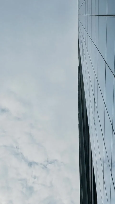 View Of Modern Business Sky Clouds Glass Landscape 스톡 동영상 339977109
