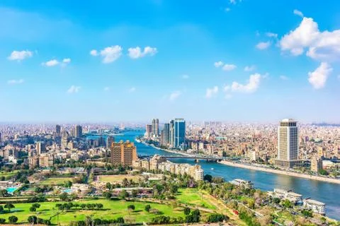View on modern Cairo Stock Photos