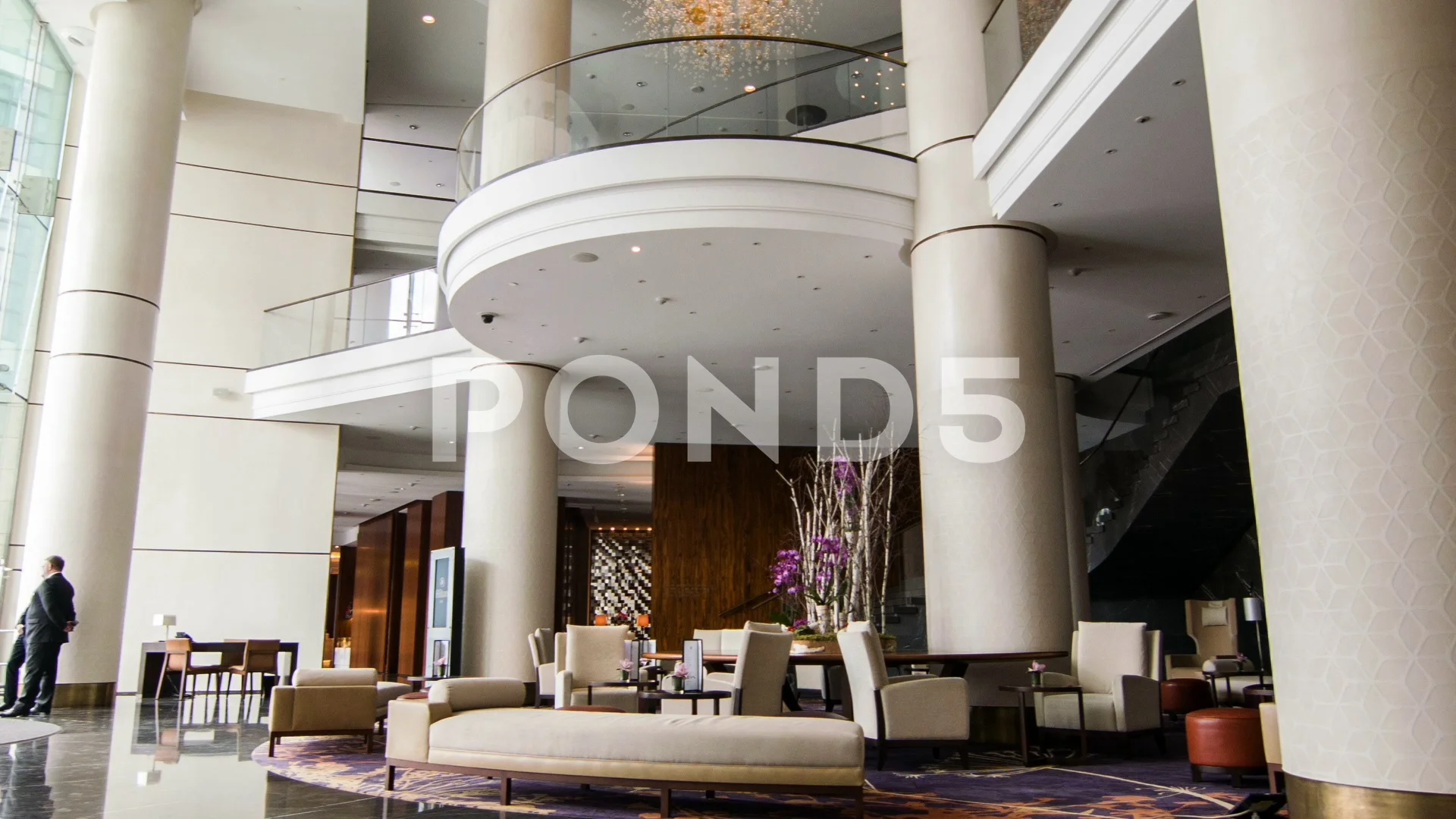 modern grand hotel lobby