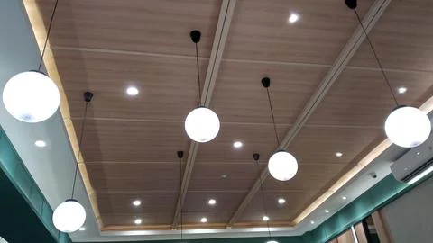 View of a modern interior ceiling Fotos Stock