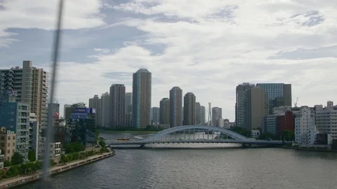 View of the modern metropolis from the car window Stock Footage 92302966
