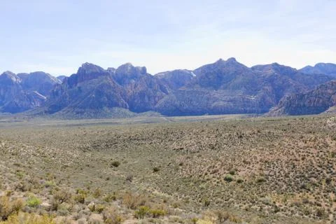 View of Mojave Desert. Stock Photos