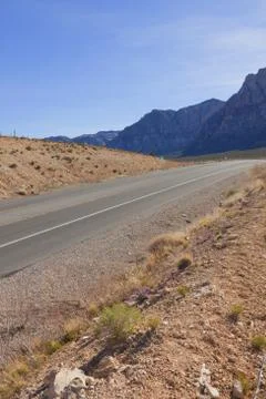 View of Mojave Desert. Stock Photos