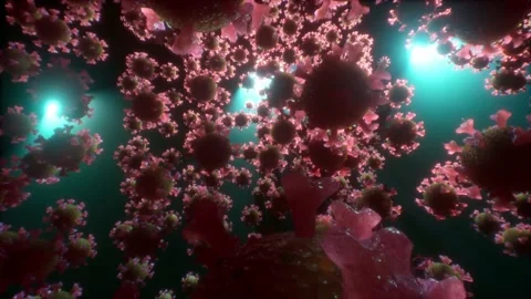 A view of a molecules of covid 19 Video stock 155223880