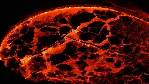 View Of Molten Metal Flowing Stock Footage 78238873