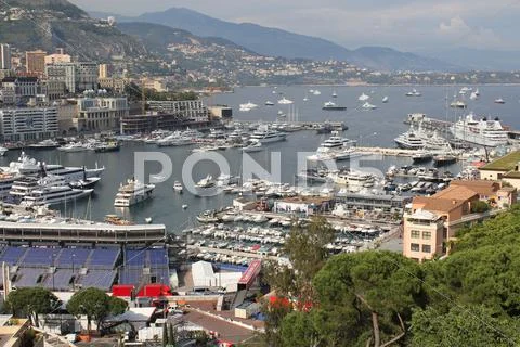 View on Monaco bay Stock Photos