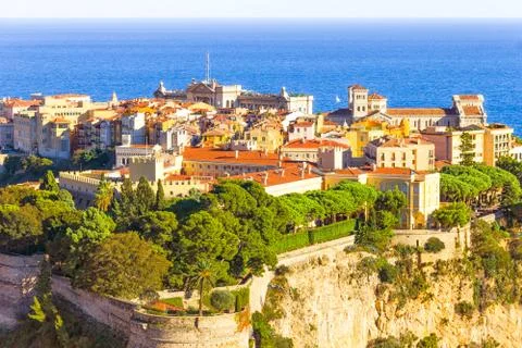 View of the monaco palace Stockfoto's