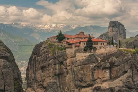 View of Monasteries of Meteora Stock Photos