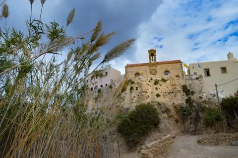 View of the monastery of Chrisoskalitisa Foto stock