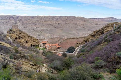 View of the monastery complex of David Gareja of Eastern Georgia Stock-Fotos