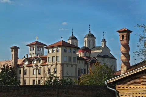 View at monastery complex Kovilj, Serbia Stock Photos