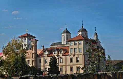 View at monastery complex Kovilj, Serbia Stock Photos