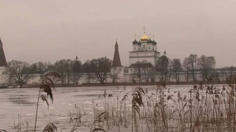 View of the monastery Stock Footage 34098905