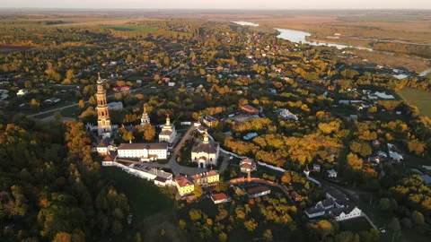 View of the monastery Stock Footage 162087679