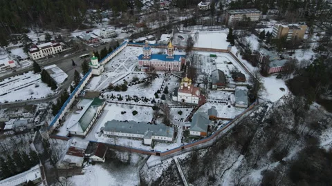 View of the monastery Stock Footage 165842653