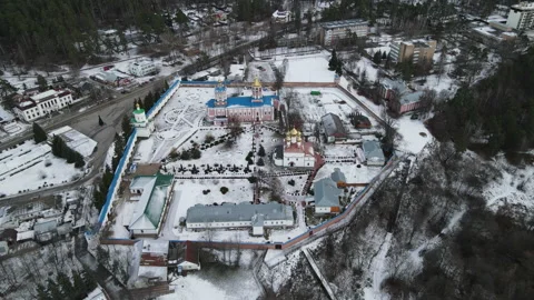 View of the monastery Stock Footage 165848944