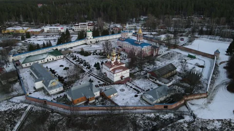 View of the monastery Stock Footage 165850563