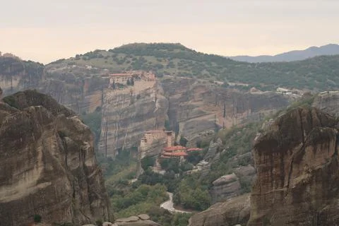 View from the Monastery of the Holy Trinity several other monasteries Stock Photos