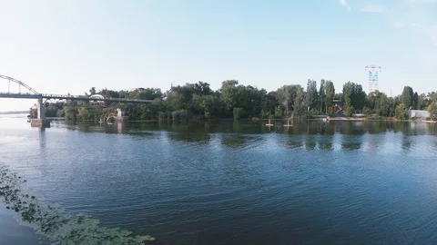 View to Monastery Island Stock Footage 114805745