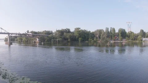 View to Monastery Island Stock Footage 115110645