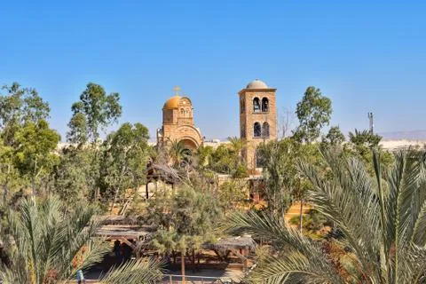 View of the monastery of sv. John the Baptist, the Baptism of the Lord on the Stock Photos
