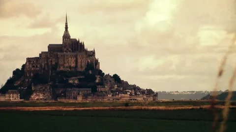 View of Mont Saint-Michel Stock Footage 66235086