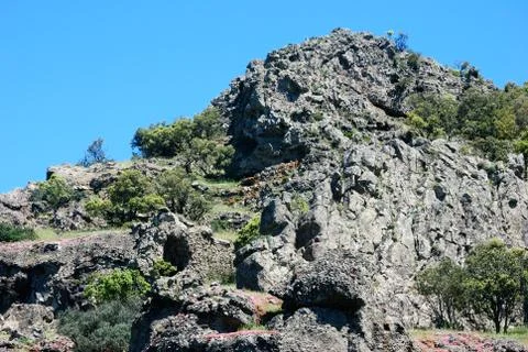 View of Monte Arcuentu Stock Photos