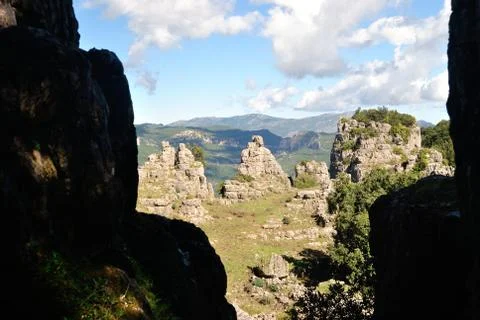 View of Monte Corongiu Stock-Fotos