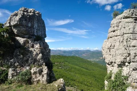 View of Monte Corongiu Stock Photos