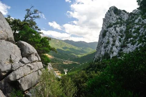 View of Monte Oddeu Stock Photos