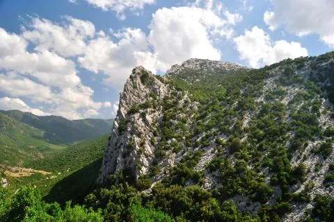 View of Monte Oddeu Stock Photos