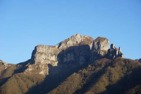 View of Monte Procinto in the Apuan Alps Stock Photos