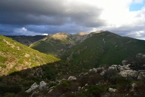 View of Monte Tratzalis Stock Photos