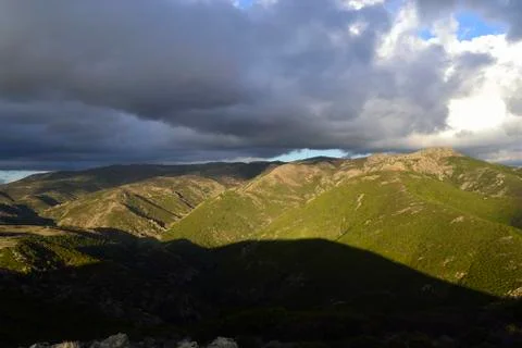 View of Monte Tratzalis Stock Photos