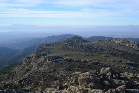 View of Monte Tratzalis Stock Photos