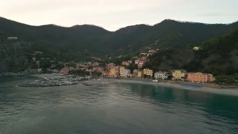 View of Monterosso arhitecture Stock Footage 223264468