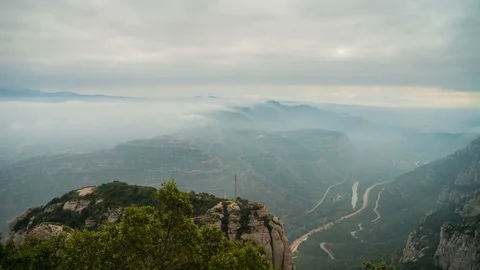 View from Montserrat Stock Footage 125055139