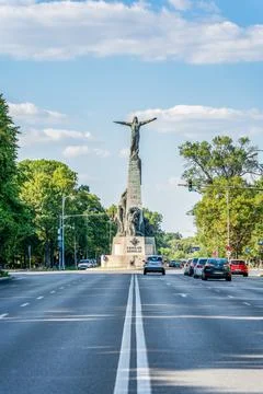 View with Monument to the Heroes of the .. Stock-Fotos