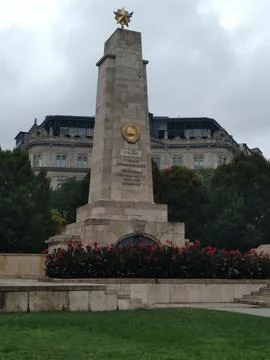 A view of the Monument to the Soviet Red Army in Liberty Square Stock Photos