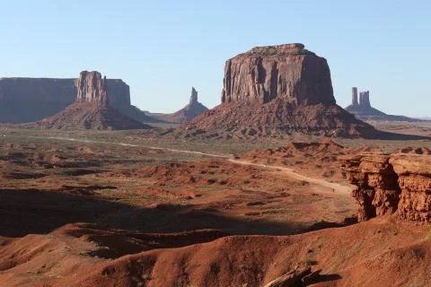 View on Monument Valley Stock Photos