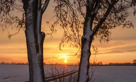 A view to the Morning Sun Stock Photos